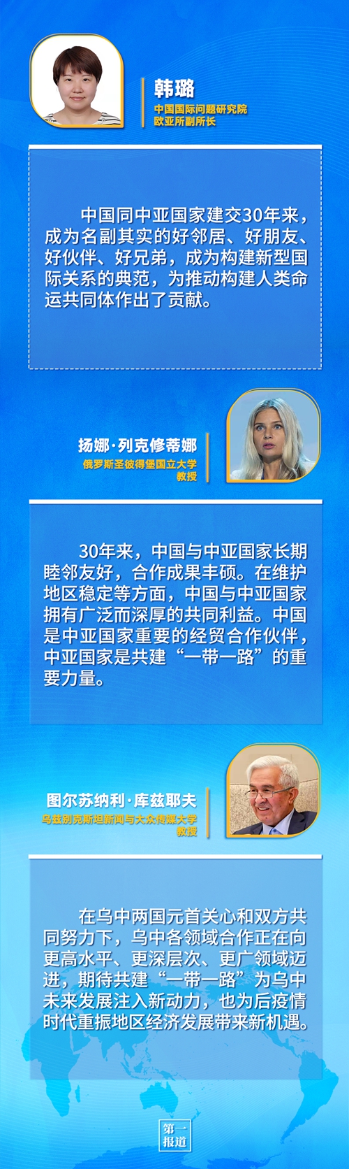 第一報(bào)道 | 建交三十年，習(xí)主席這樣評(píng)價(jià)與中亞五國(guó)關(guān)系