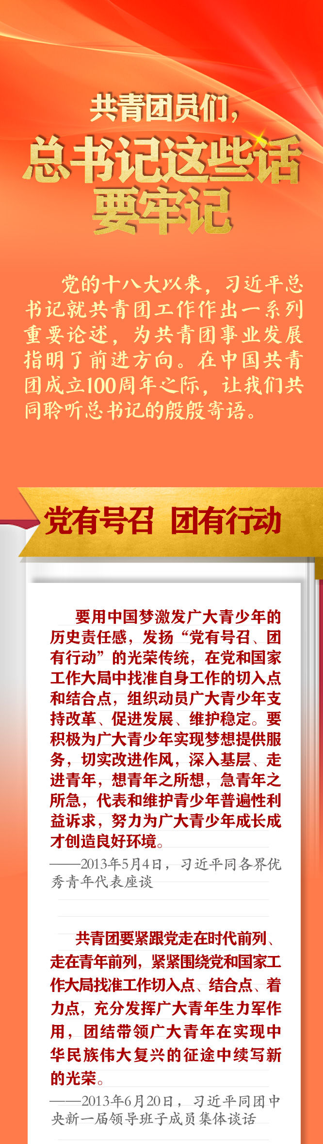 手繪長卷 | 共青團員們，總書記這些話要牢記