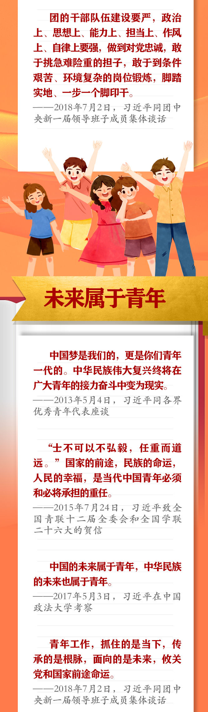手繪長卷 | 共青團員們，總書記這些話要牢記