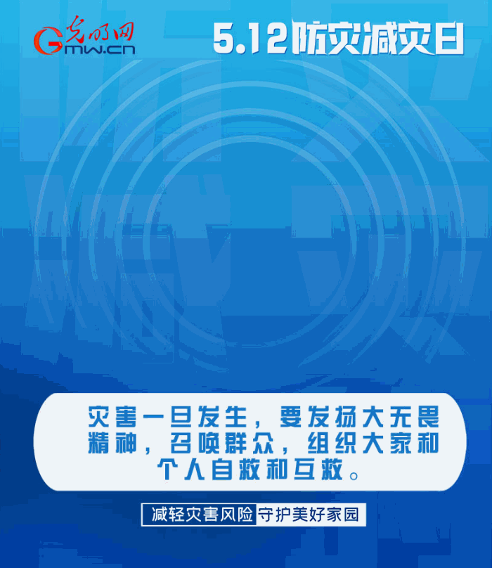 【動(dòng)態(tài)海報(bào)】減輕災(zāi)害風(fēng)險(xiǎn)，從這10個(gè)字開始