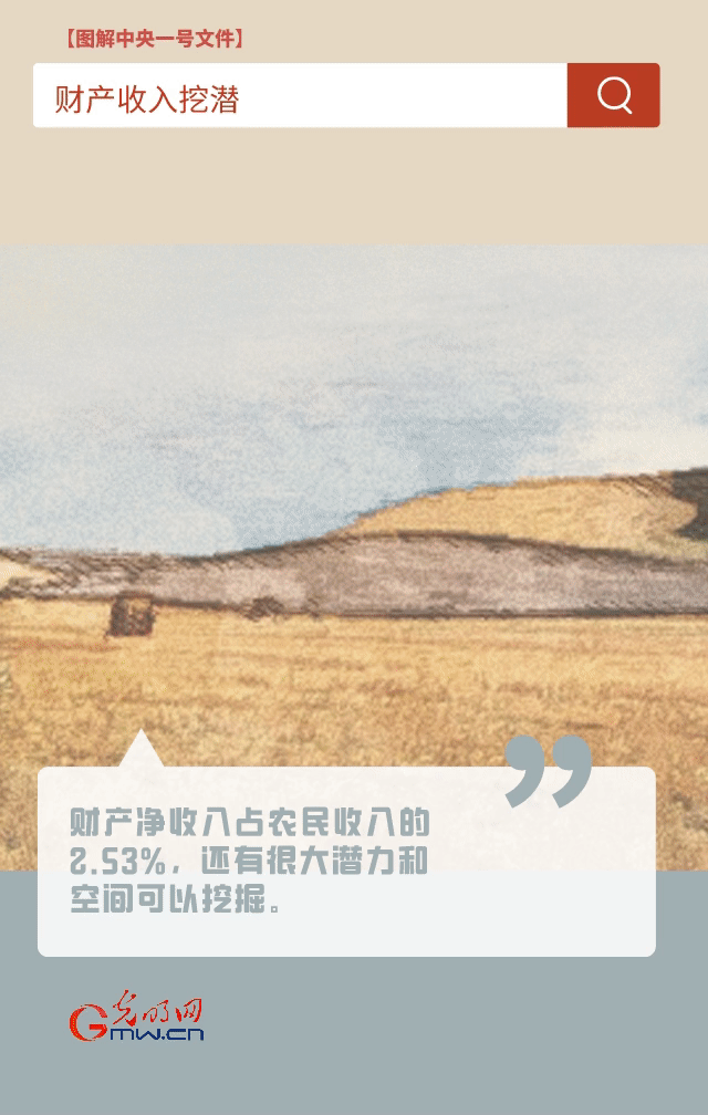【圖解中央一號文件】“動”漫海報丨今年如何讓農民的“錢袋子”鼓起來？