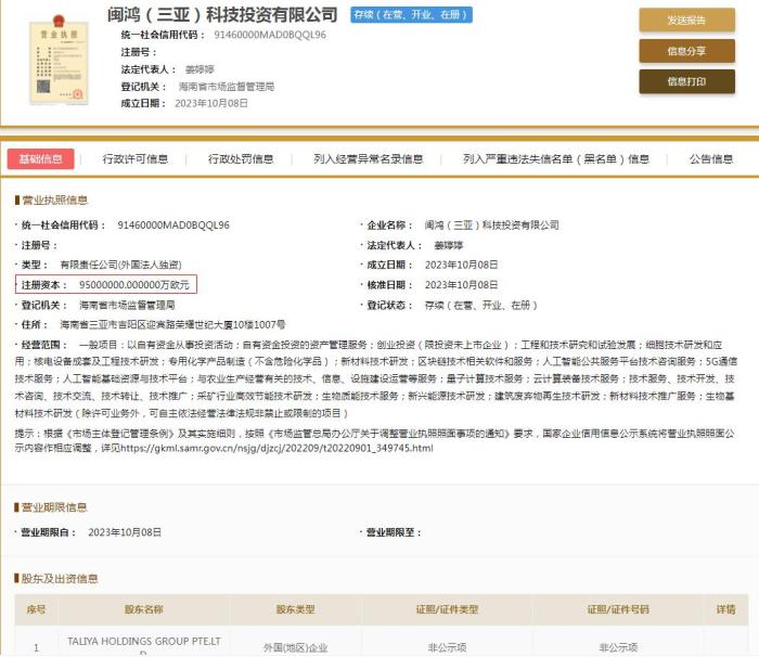  國家企業(yè)信用信息公示系統(tǒng)截圖。