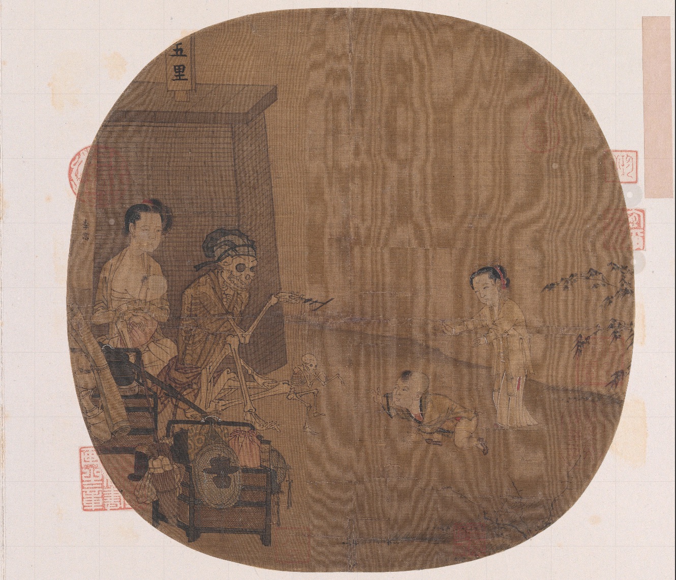 南宋名畫《骷髏幻戲圖》。圖片來源：故宮博物院官方網(wǎng)站