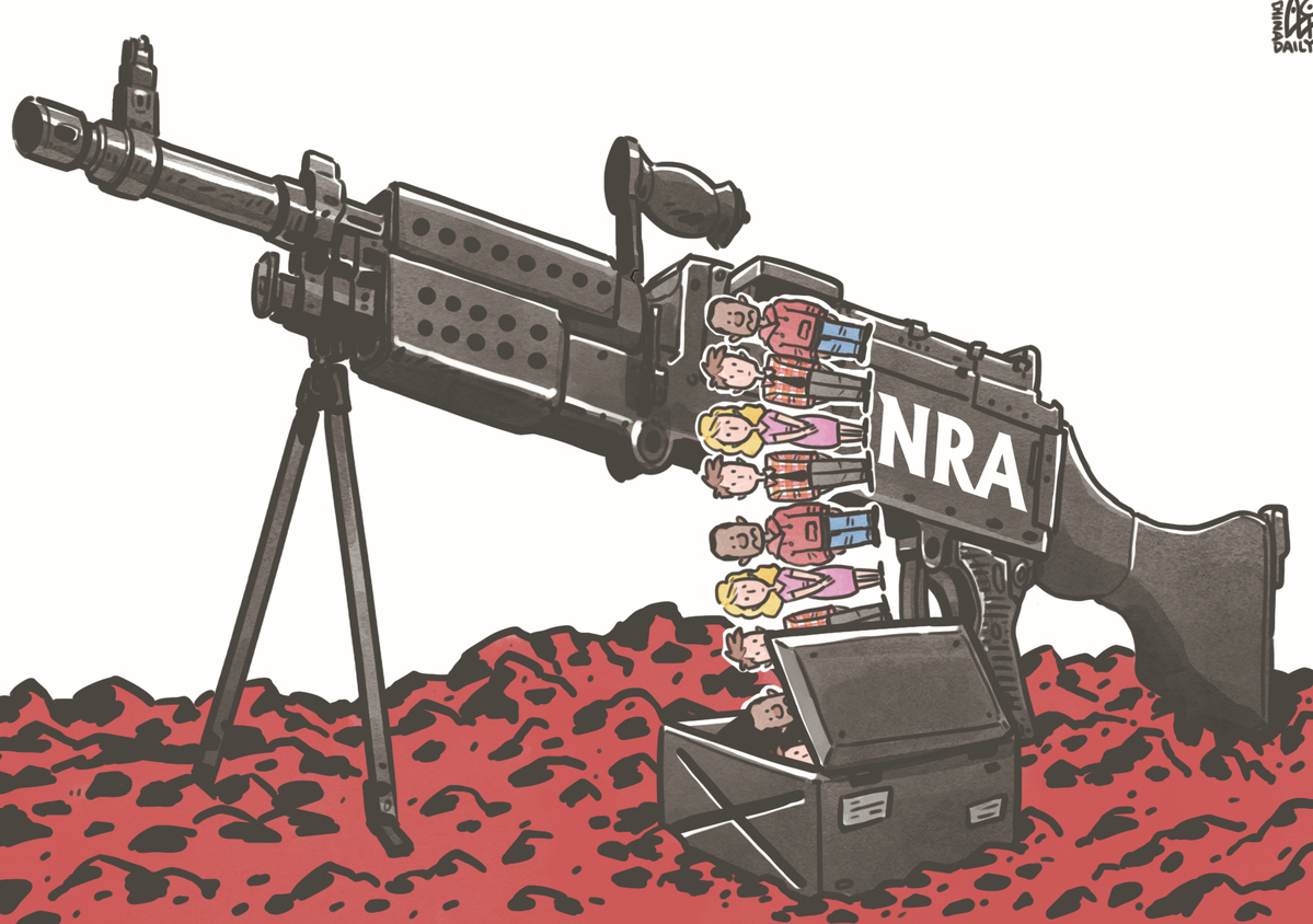 NRA成為推行槍支管控背后最大的阻力。（來源：中國日報 作者：蔡艨）