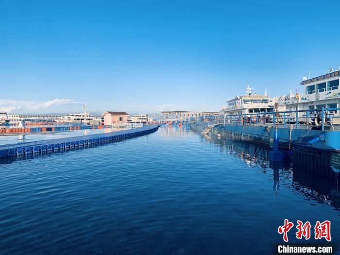 圖為青海湖一角。(資料圖) 張傲 攝