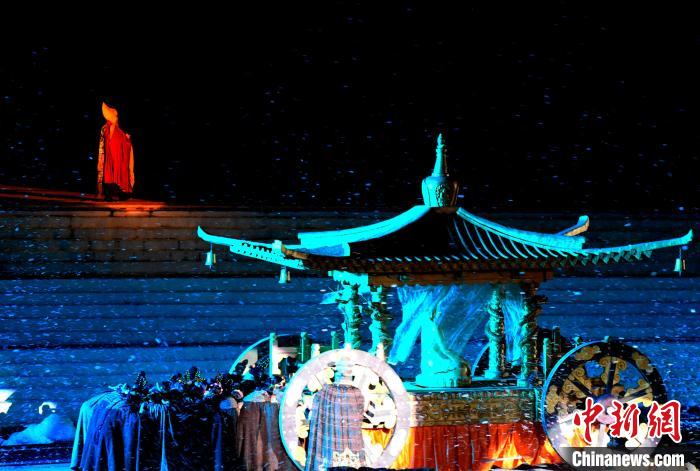 3月17日，西藏拉薩，《文成公主》大型史詩(shī)劇演出現(xiàn)場(chǎng)?！±盍?攝