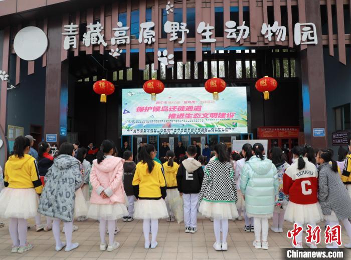圖為青海省西寧市開展第42屆“愛鳥周”科普宣傳活動(dòng)?！●R銘言 攝