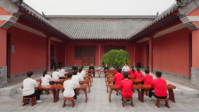 “一塊豆腐話清廉”思政課。滁州市委網(wǎng)信辦供圖