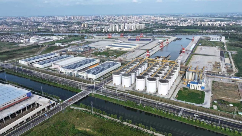 航拍黃碼港產(chǎn)業(yè)園。蔣童攝