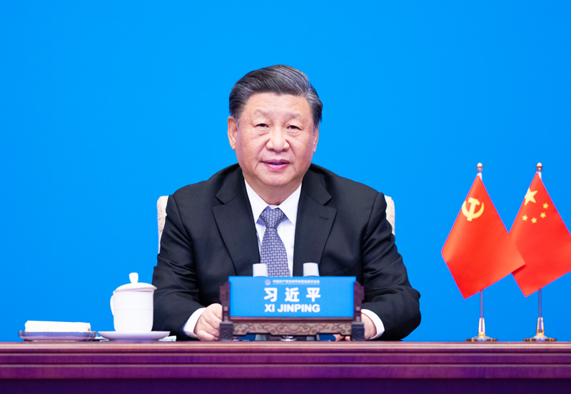 2023年3月15日，習(xí)近平主席在北京出席中國共產(chǎn)黨與世界政黨高層對(duì)話會(huì)，并發(fā)表題為《攜手同行現(xiàn)代化之路》的主旨講話。
