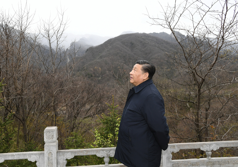 2020年4月20日，習(xí)近平總書記在位于陜西柞水的秦嶺牛背梁國家級自然保護區(qū)考察秦嶺生態(tài)保護情況。