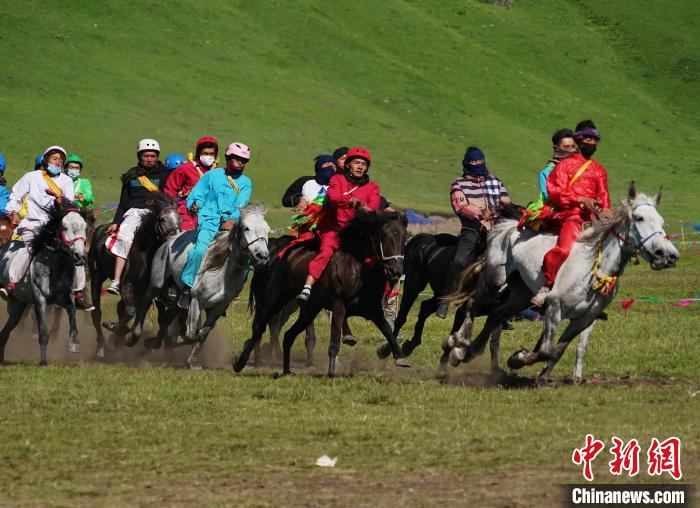 圖為選手進(jìn)行3000米賽馬比賽。　馬銘言 攝