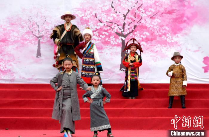 3月28日，西藏林芝第二十屆桃花旅游文化節(jié)開幕式上的文藝表演?！±盍?攝