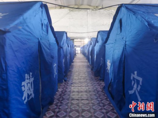 那曲火車(chē)站集中健康監(jiān)測(cè)點(diǎn)?！≈袊?guó)鐵路青藏集團(tuán)有限公司拉薩車(chē)務(wù)段 供圖